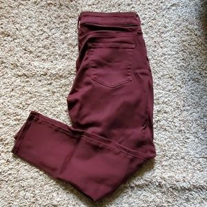 Burgundy pants